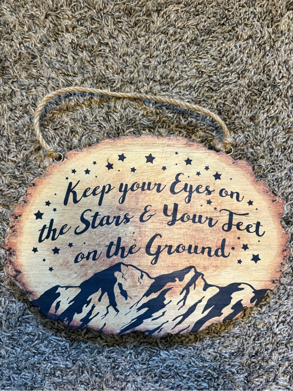 Rustic Mountain Quote Wall Sign✨